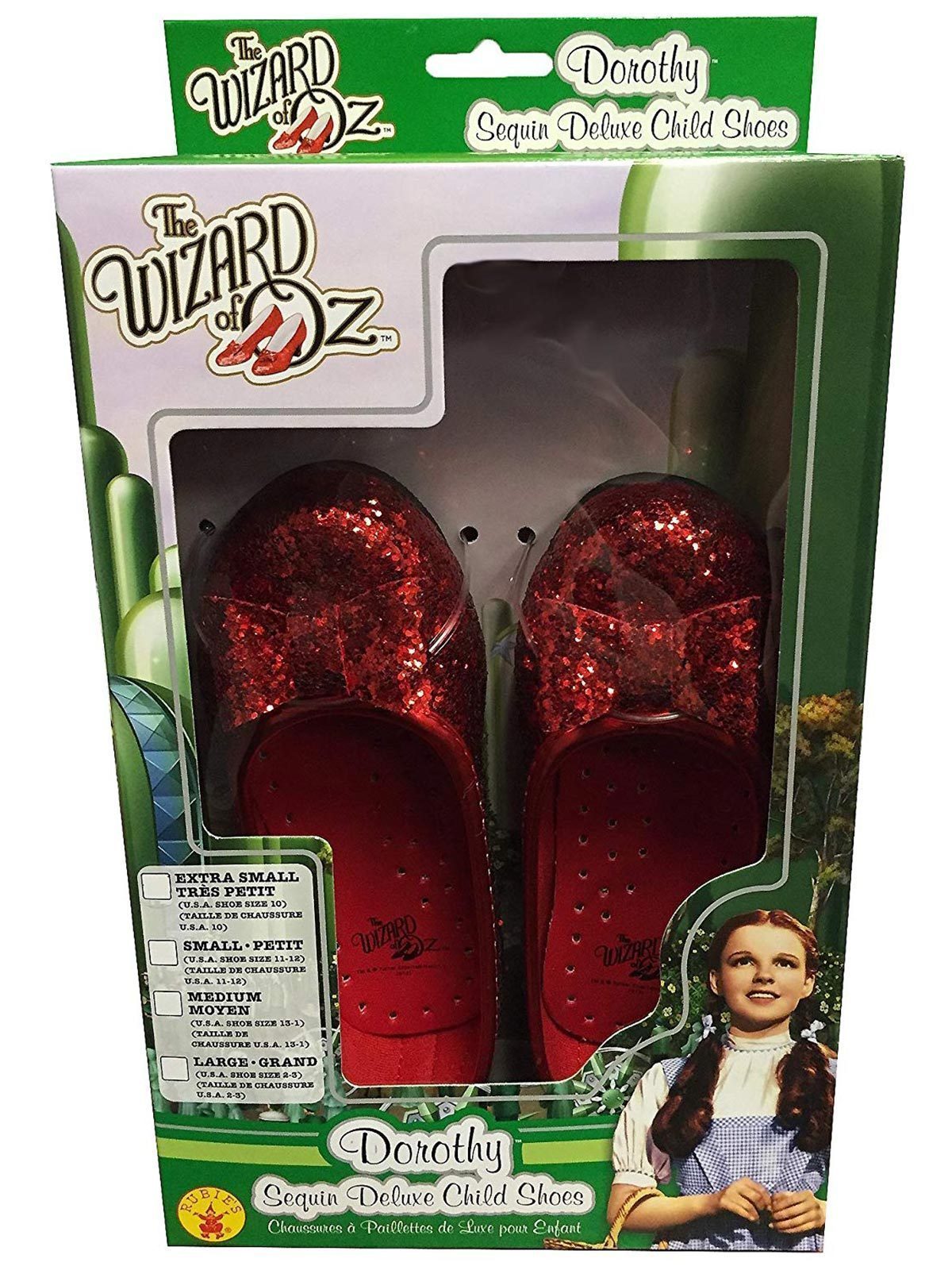 Dorothy Deluxe Sequin Shoe for Kids The Wizard of Oz Costume