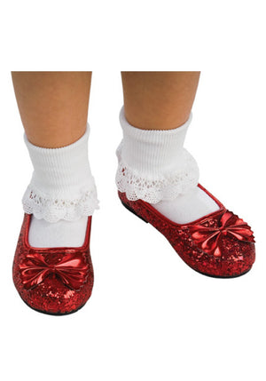 Buy Dorothy Red Glitter Deluxe Shoes for Kids - Warner Bros The Wizard of Oz from Costume World