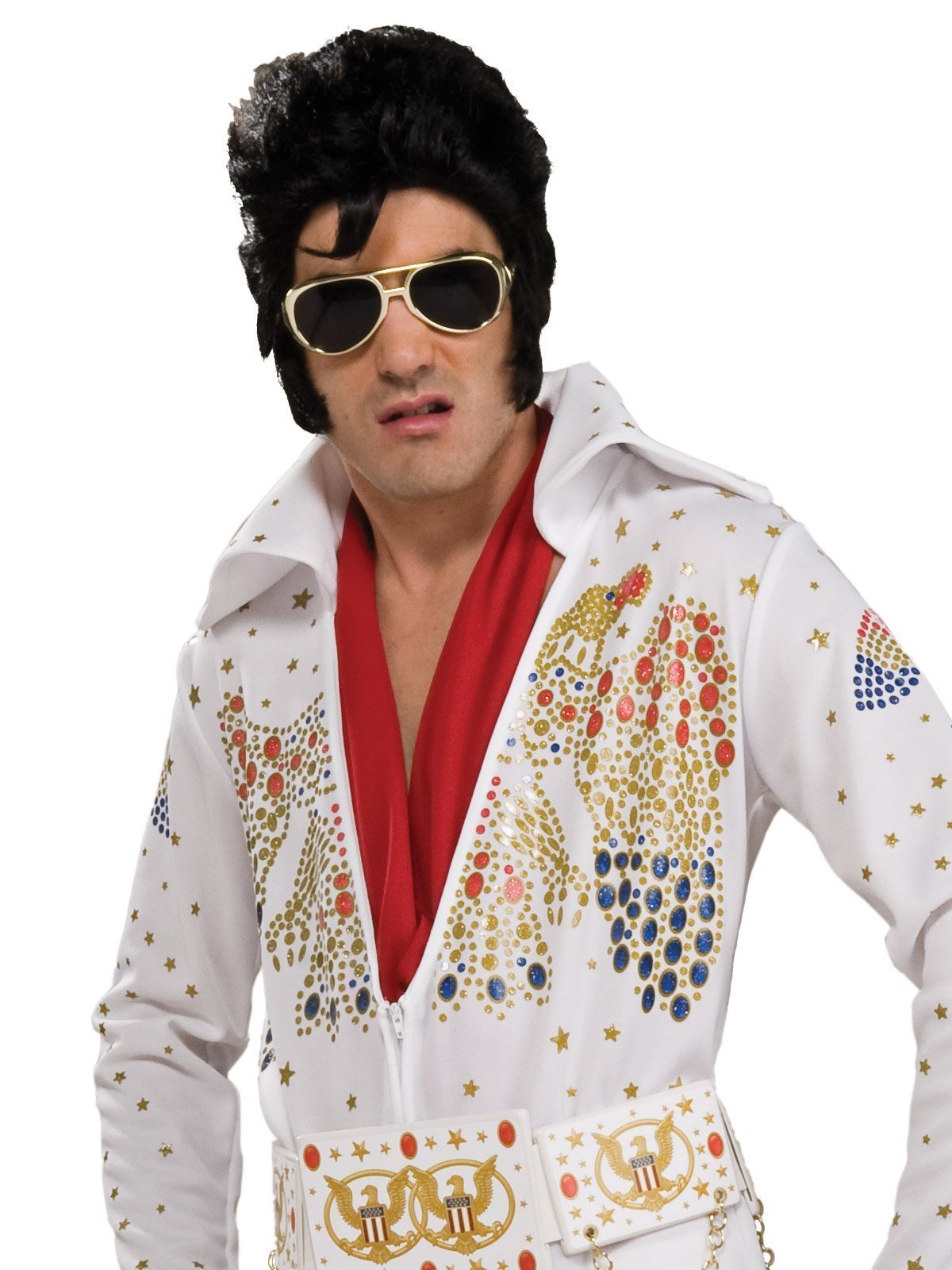 Rhinestone Jumpsuit with Cape #T7855 Click the image to go to our website  for descriptions, prices and availabi… | Elvis costume, Abba costumes, Elvis  jumpsuits