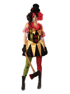 Buy Evil Clown Lady Costume for Adults from Costume World