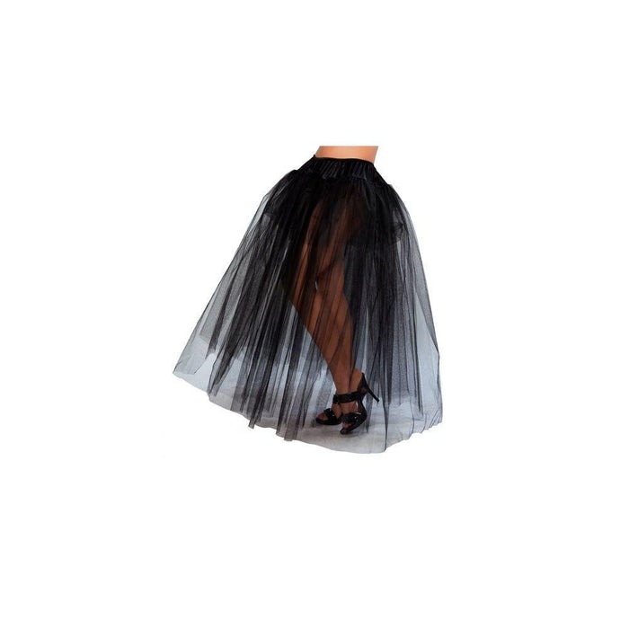 Full Length Black Petticoat for Adults