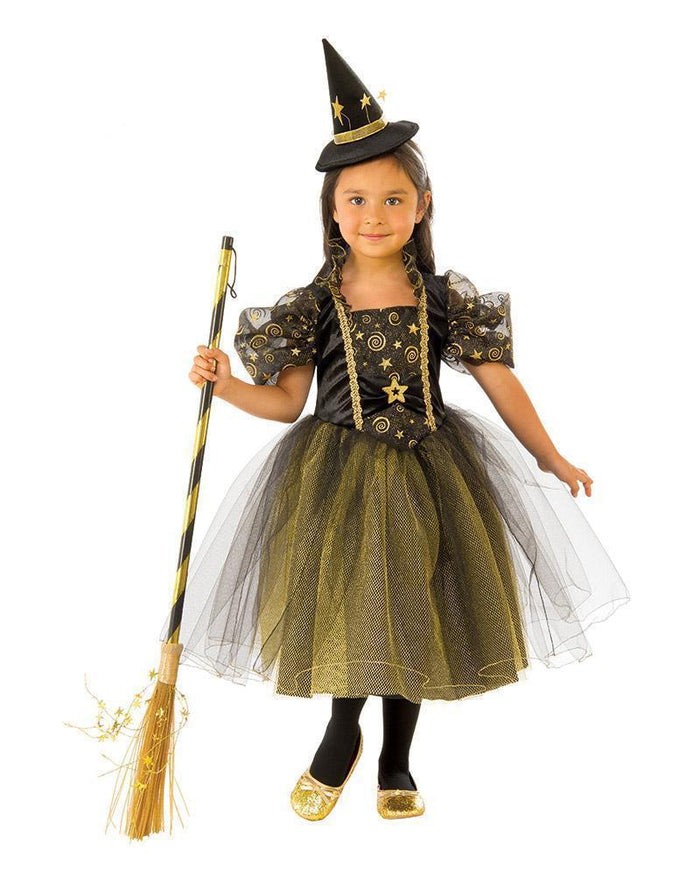 Golden Star Witch Costume for Kids