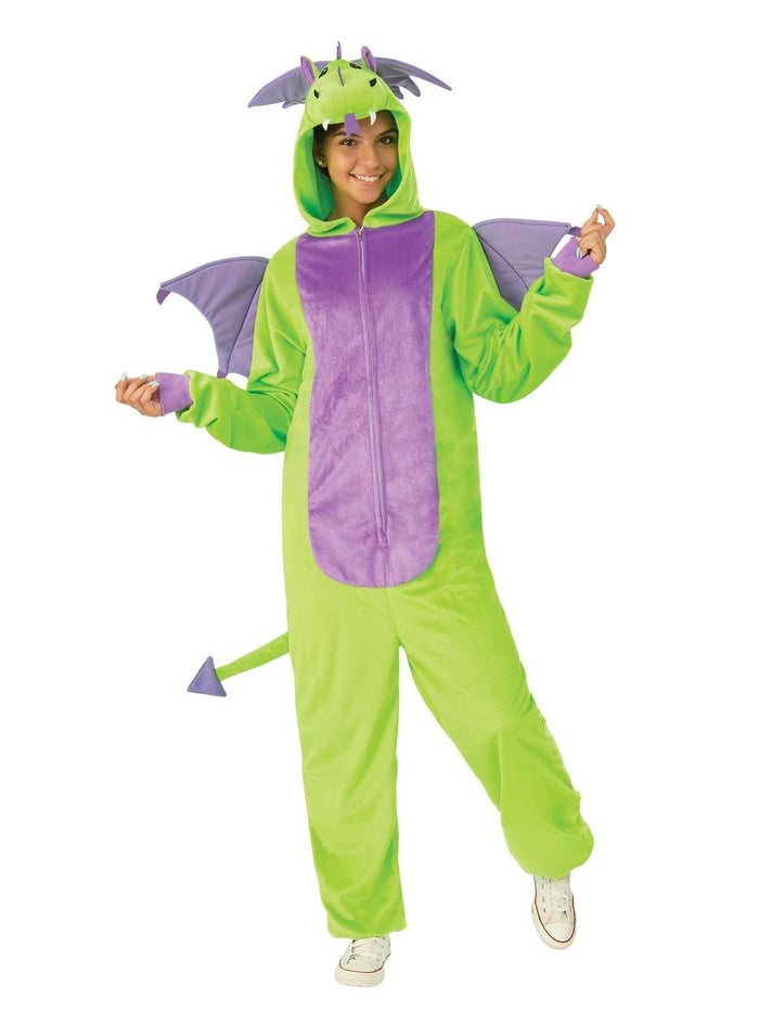 Green Dragon Furry Onesie for Adults