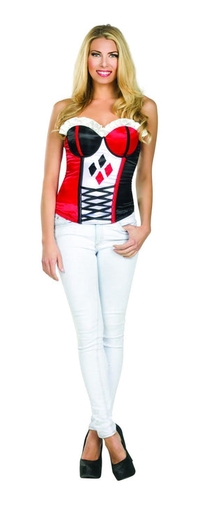 Buy Harley Quinn Corset for Adults - Warner Bros DC Comics from Costume World