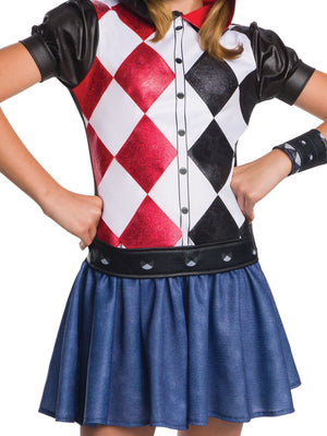 Buy Harley Quinn Hoodie Costume for Kids - Warner Bros DC Super Hero Girls from Costume World