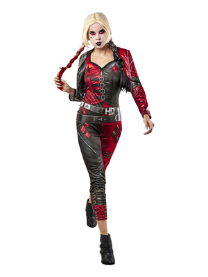 Buy Harley Quinn Jumpsuit Costume for Adults - Warner Bros Suicide Squad 2 from Costume World