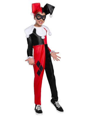 Buy Harley Quinn Jumpsuit Costume for Kids - Warner Broc DC Super Hero Girls from Costume World