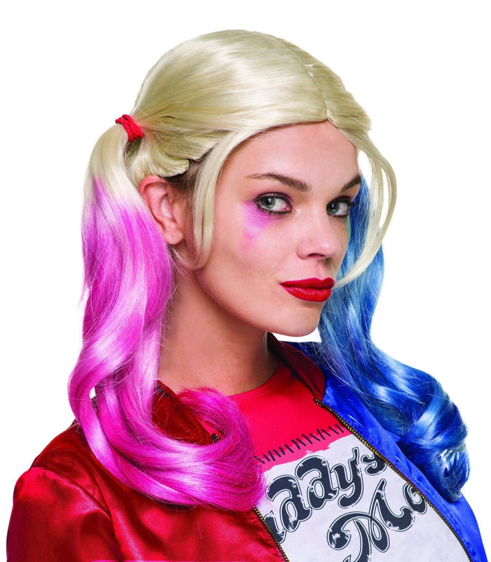 Harley Quinn Wig for Adults - Warner Bros Suicide Squad