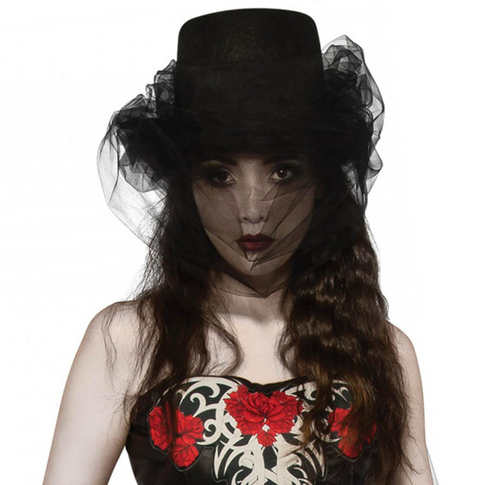 Heart Of Darkness Top Hat with Veil