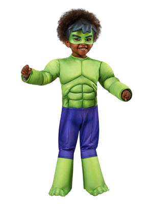Buy Hulk Deluxe Costume for Toddlers - Marvel Spidey & His Amazing Friends from Costume World