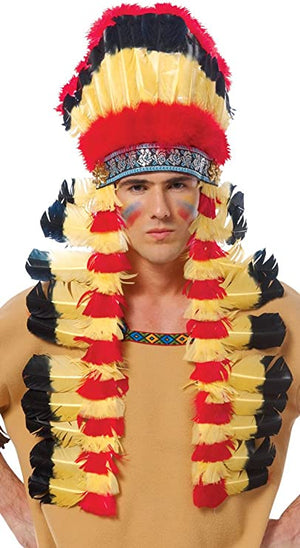 Buy Indian Deluxe Feather Headdress from Costume World