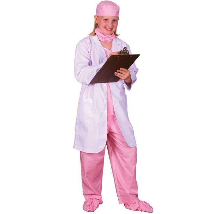Junior Surgeon Doctor Pink Costume for Kids