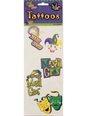 Buy Mardi Gras Tattoos from Costume World