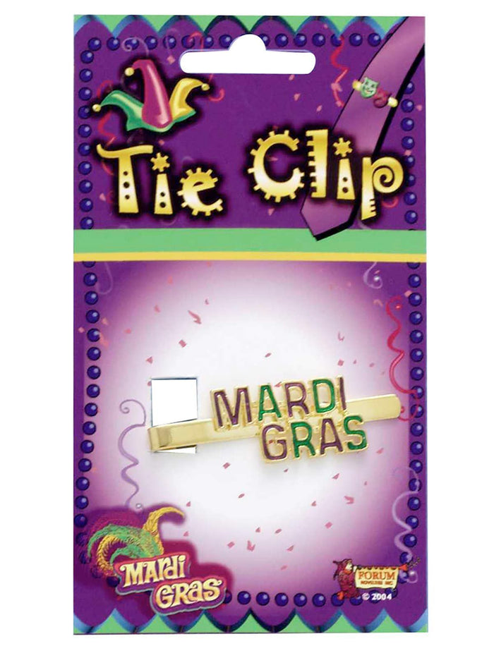 Mardi Gras Tie Clip
