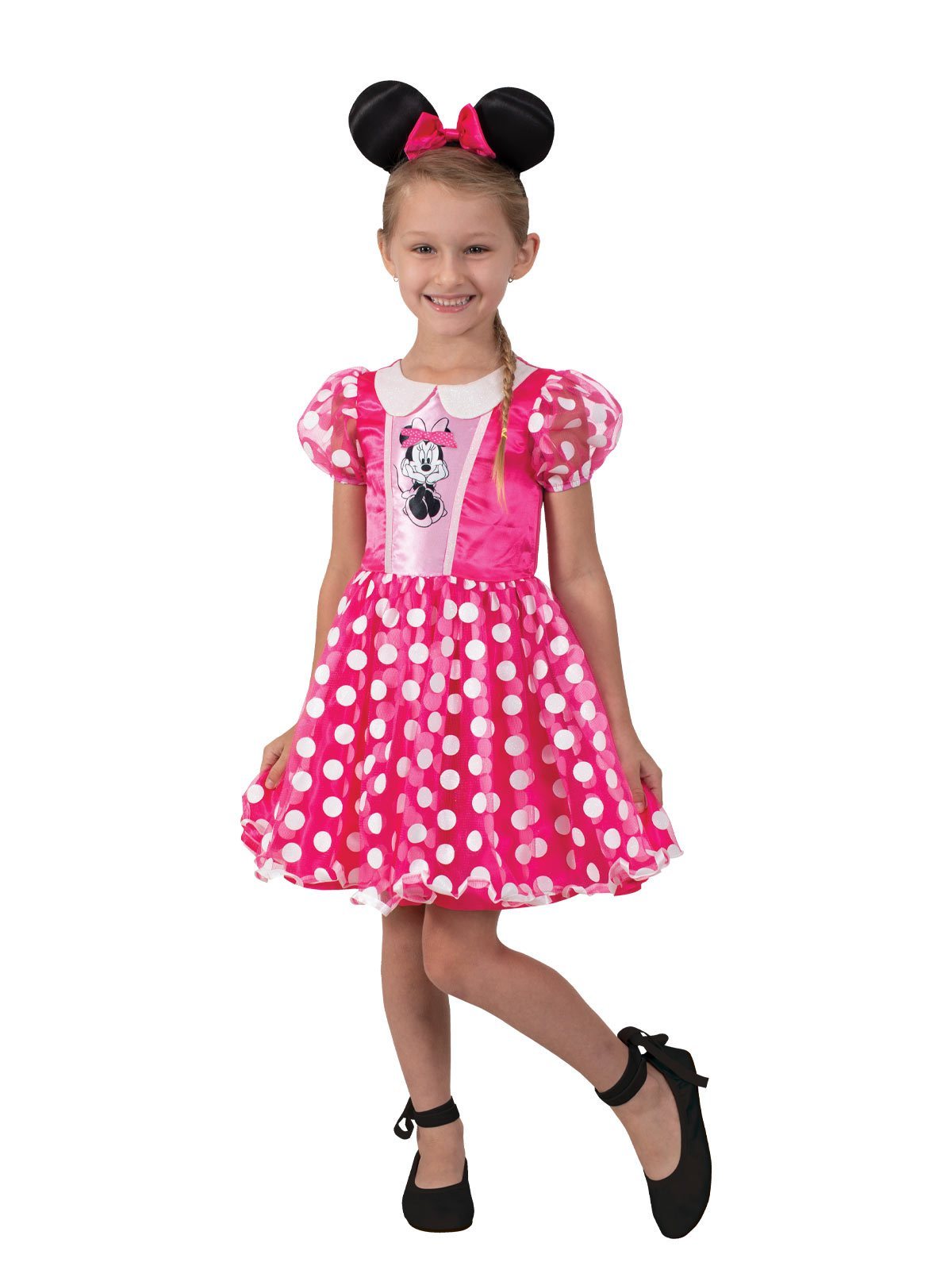 Mickey and Minnie Mouse Girls' Play Dress with Short Sleeves, 2-Pack, Sizes  4-16 - Walmart.com