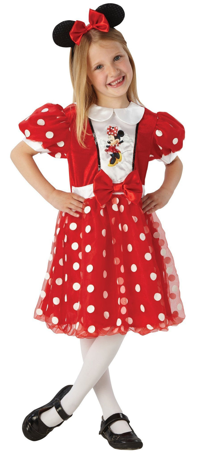 Minnie Mouse Red Glitz Costume for Kids - Disney Mickey Mouse