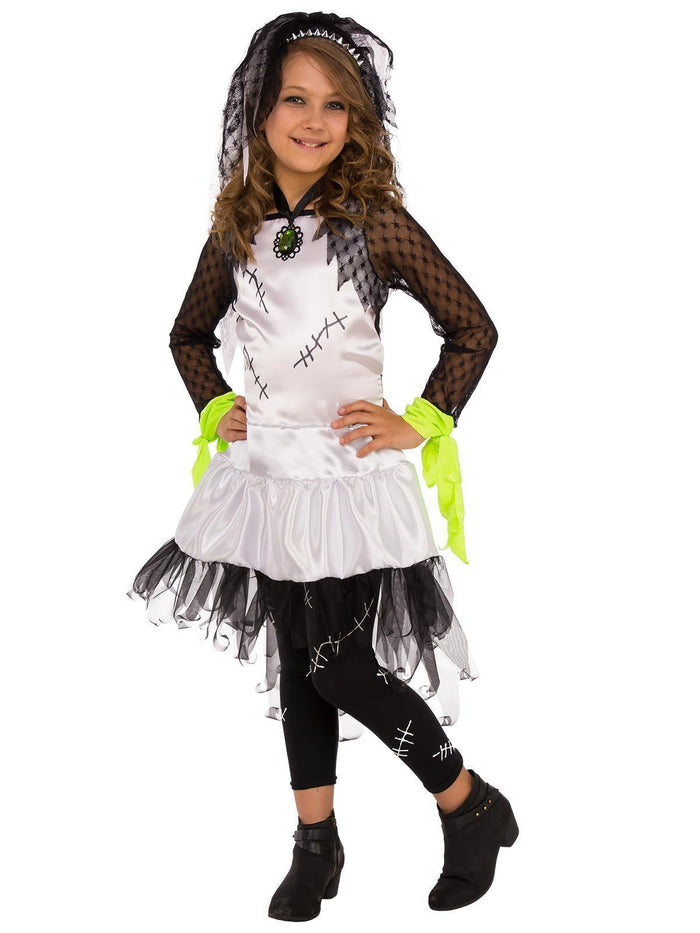 Monster Bride of Frankenstein Costume for Kids