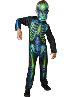 Buy Neon Skeleton Costume for Kids from Costume World