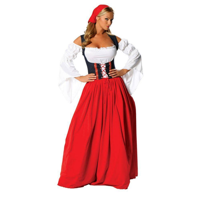 Oktoberfest Swiss Miss Costume for Adults