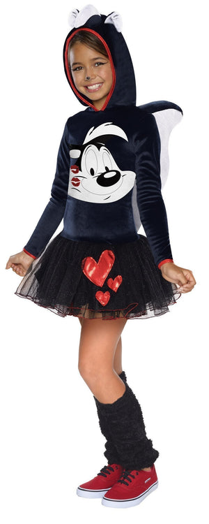 Buy Pepe Le Pew Hooded Tutu Costume for Kids - Warner Bros Looney Tunes from Costume World
