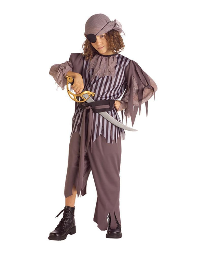Pirate Ghostship Captain Costume for Kids