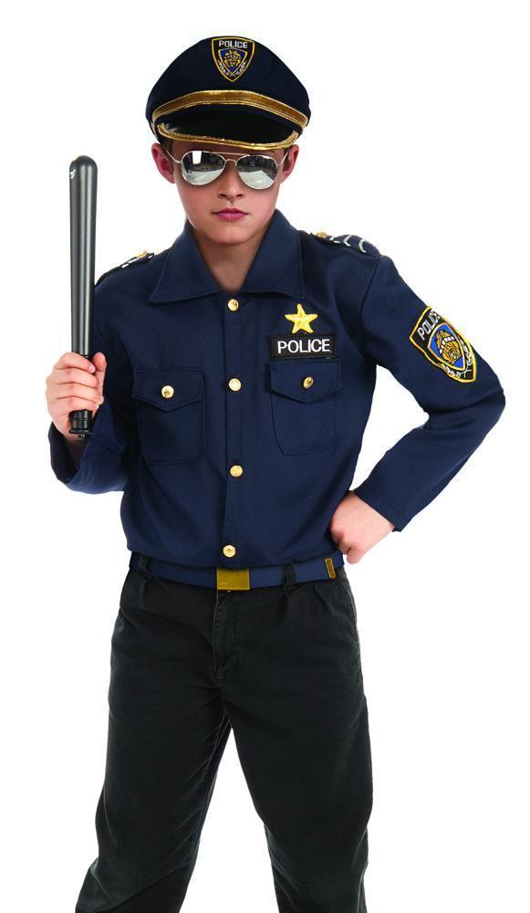 Police Officer Costume & Accessory Kit for Kids