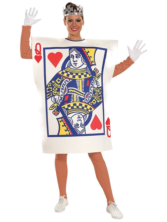 Queen Of Hearts Playing Card Costume for Adults