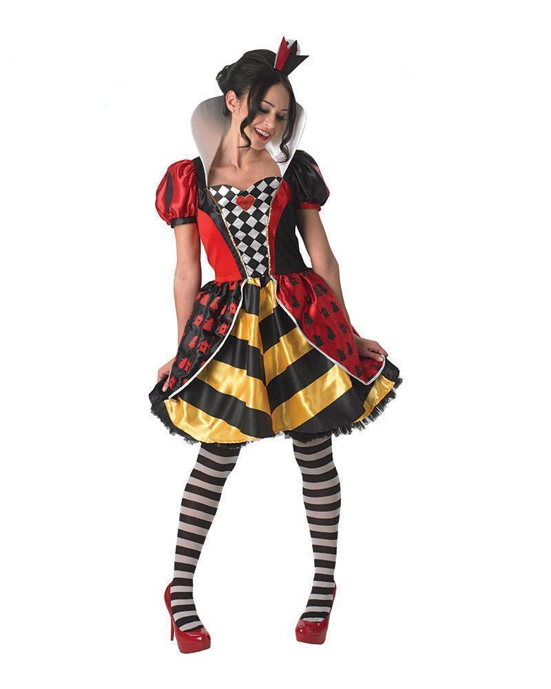 Queen Of Hearts Red Costume for Adults Disney Alice in Wonderland