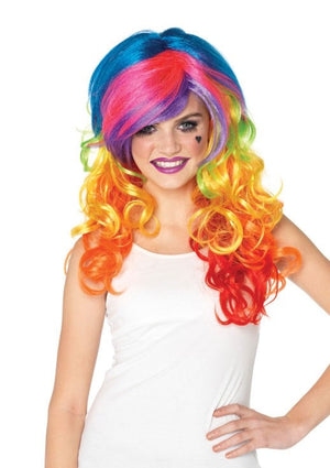 Buy Rainbow Rocker Multicolour Wig for Adults from Costume World