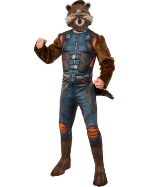 Buy Rocket Raccoon Deluxe Costume for Adults - Marvel Guardians of the Galaxy from Costume World