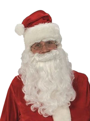 Buy Santa Suit 8 Piece Velvet Deluxe Costume for Adults from Costume World
