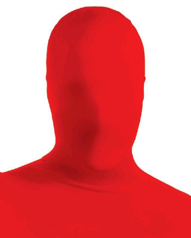 Second Skin Red Mask for Adults