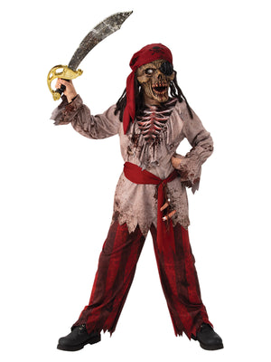 Buy Skeleton Pirate Costume for Kids from Costume World