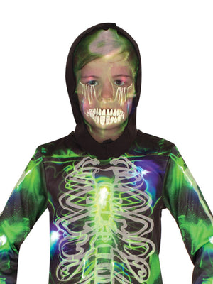 Buy Skeleton Spooky Glow In The Dark Costume for Kids from Costume World