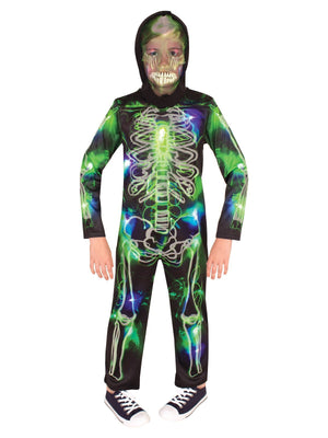 Buy Skeleton Spooky Glow In The Dark Costume for Kids from Costume World