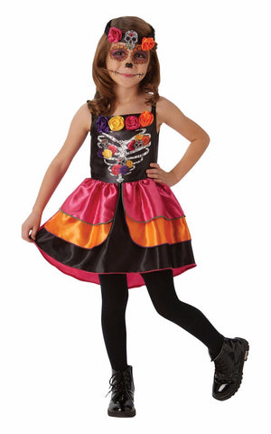 Buy Sugar Skull Day Of The Dead Costume for Kids from Costume World