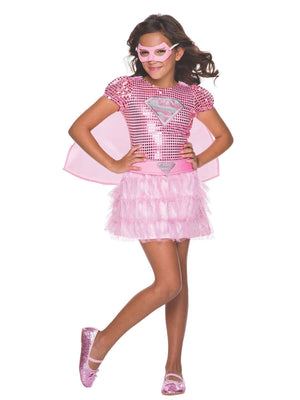 Buy Supergirl Premium Pink Sequin Costume for Kids - Warner Bros DC Comics from Costume World