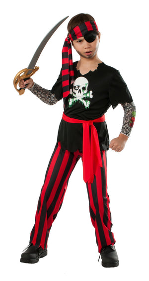 Buy Tattooed Pirate Costume for Kids from Costume World