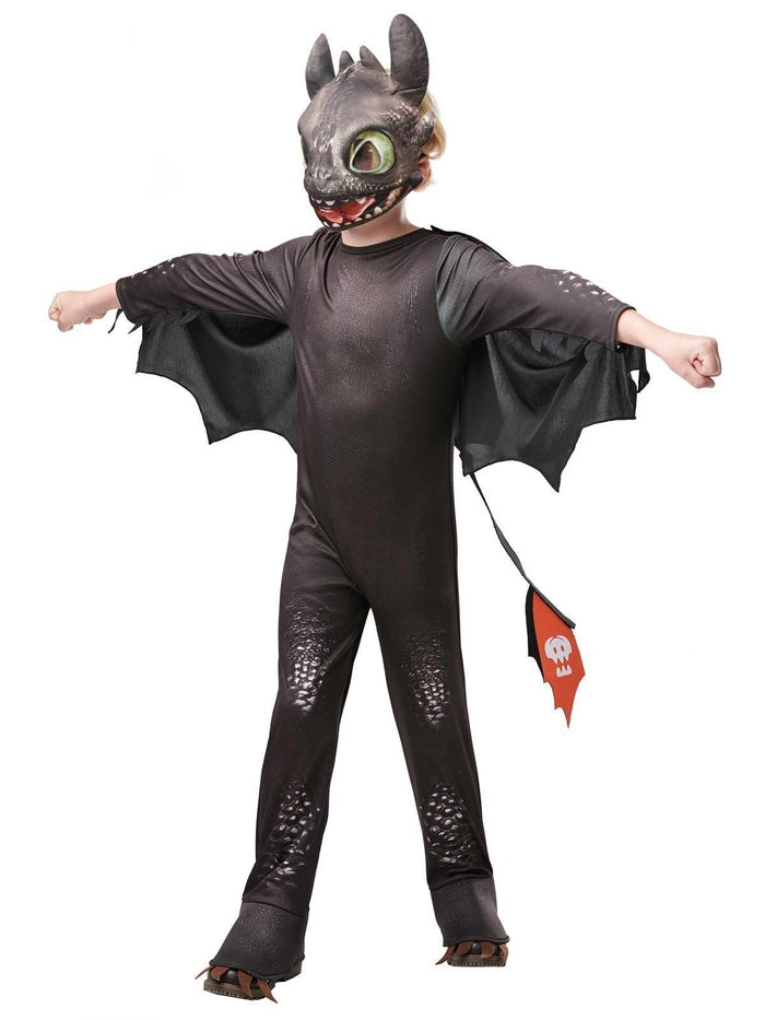 Toothless Night Fury Deluxe Costume for Kids - Universal How to Train Your Dragon