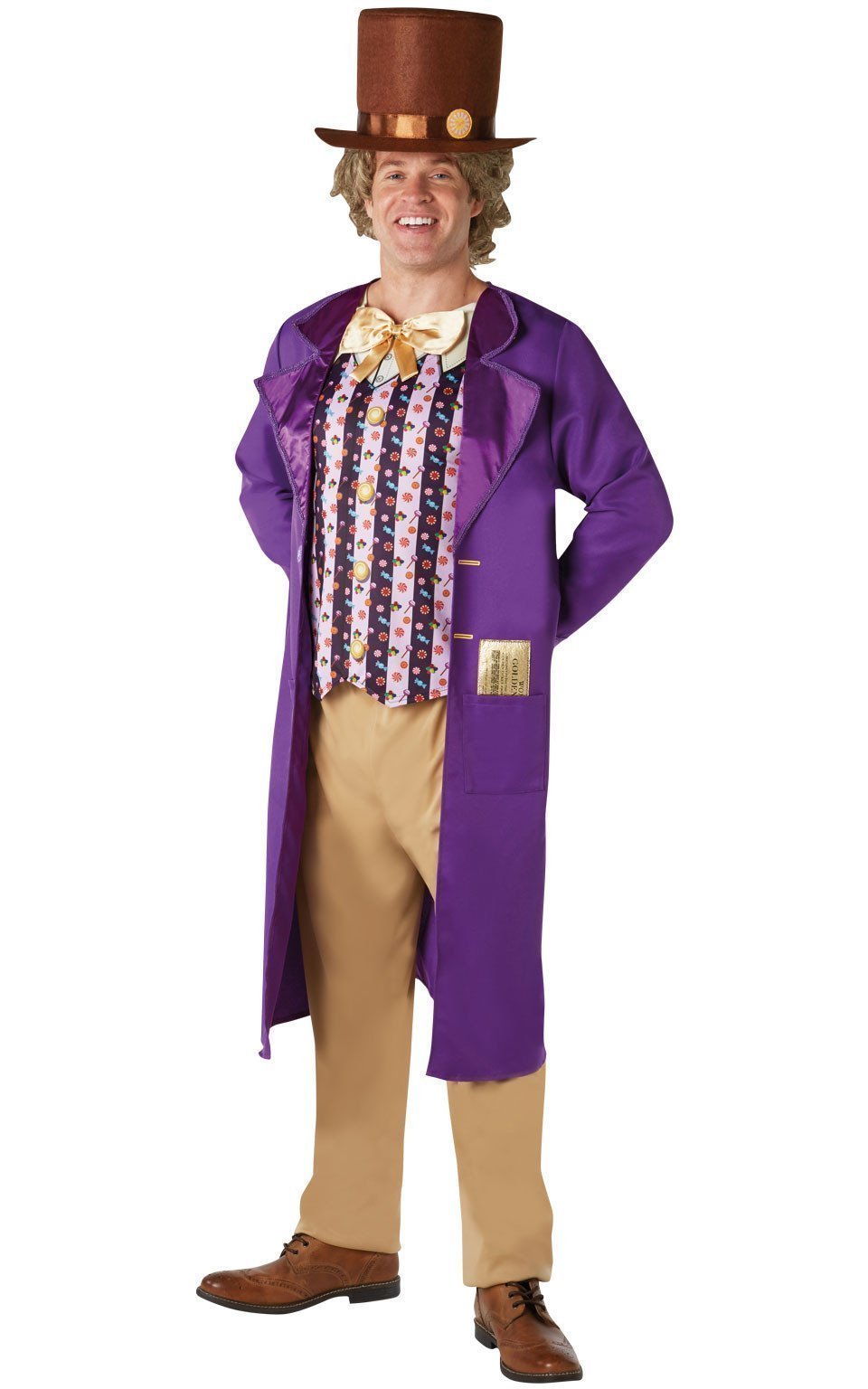 Willy Wonka Deluxe Costume for Adults - Warner Bros Charlie and the Ch ...