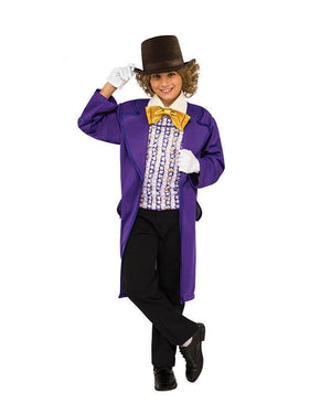 Buy Willy Wonka Deluxe Costume for Kids - Warner Bros Charlie and the Chocolate Factory from Costume World
