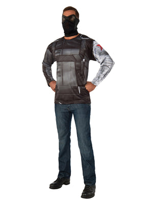 Buy Winter Soldier Costume Top and Mask Set for Adults - Marvel Avengers from Costume World