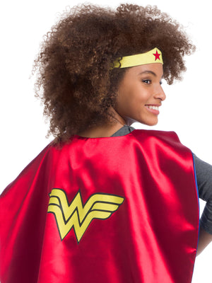 Wonder Woman Cape and Tiara Set for Kids - DC Comics