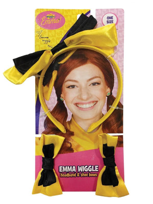 Buy Yellow Wiggle Headband and Shoe Bow Set - The Wiggles from Costume World