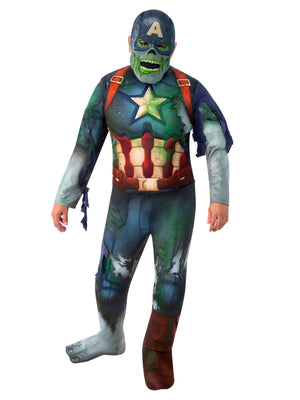 Buy Zombie Captain America Deluxe Costume for Adults - Marvel What If? from Costume World