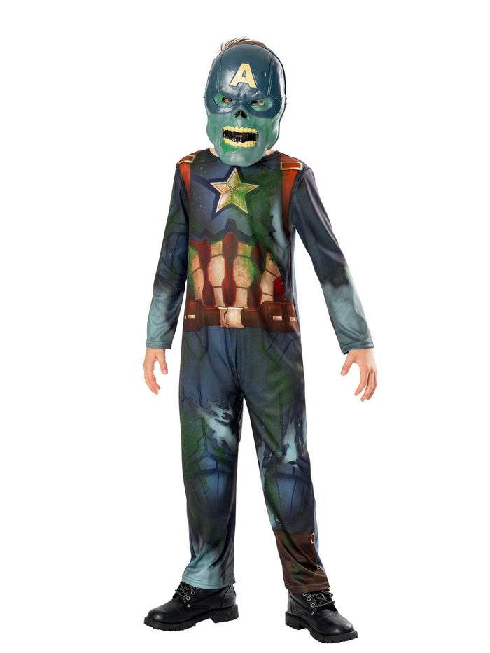 Zombie Captain America Deluxe Costume for Kids - Marvel What If?