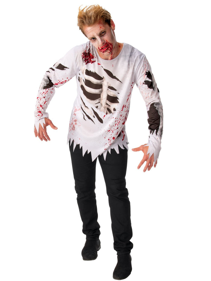 Zombie Costume Top for Adults